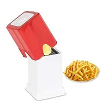 DRS Cutter Finger Chips with French Fries Chipper Potato Maker: Direct Push Operation Stainless Steel Blades with a Single Blade and a Multicolored ABS Plastic Body-thumb3