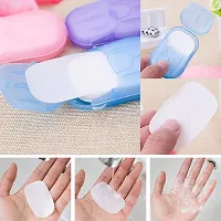 DRS Disposable Hand-Washing Cleaning Paper Soap Flakes Mini Soap Paper Travel Hand Washing Box-thumb2