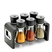 DRS Revolving Plastic Spice Rack Masala Organiser with Container Spice Stand for Kitchen Storage Holds 6 Bottles Jar and Container Spice Rack Spice Jar Set 6 Pcs-thumb3