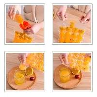 DRS Disposable Ice Cube Bags - Stackable Easy Release Ice Cube Mold Trays | Self-Seal Freezing Maker for Cocktails, Food, Wine | Cold Ice Pack Cooler Bag - Convenient-thumb4