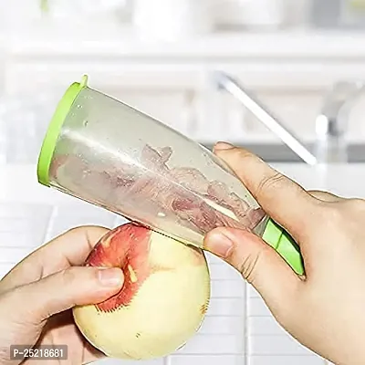 DRS Smart Multifunctional Vegetable/Fruit Peeler for Kitchen with Containers, Stainless Steel Blade, Sharp Fruit Peeler for Kitchen Peeler with Trash Can Fruit Vegetable Peeler Kitchen Supplies