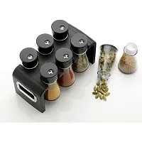 DRS Revolving Plastic Spice Rack Masala Organiser with Container Spice Stand for Kitchen Storage Holds 6 Bottles Jar and Container Spice Rack Spice Jar Set 6 Pcs-thumb4