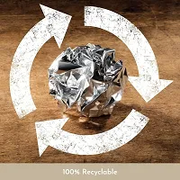 DRS Aluminium Foil 2 Meter Parchment Wrapping Paper Perfect for Packing Wrapping Cooking Food Silver foil for Cooking Baking Packing Food-thumb3