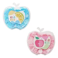 DRS Travel Soft Paper Soap in Apple Shape Design | Disposable Mini Soap Paper | Scented Soap Bath Flakes (Multicolor)-thumb4