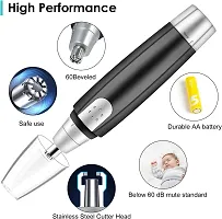 DRS Sharp New Ear and Nose Hair Trimmer Professional Heavy Duty Steel Nose Clipper Battery-Operated Painless Ear and Nose Hair Trimmer, Electric Nose Hair Shaver-thumb2