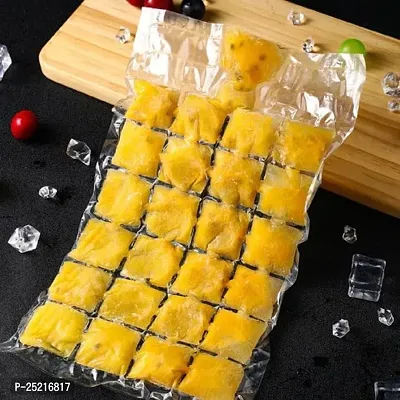 DRS Disposable Ice Cube Bags - Stackable Easy Release Ice Cube Mold Trays | Self-Seal Freezing Maker for Cocktails, Food, Wine | Cold Ice Pack Cooler Bag - Convenient-thumb4