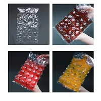 DRS Disposable Ice Cube Bags - Stackable Easy Release Ice Cube Mold Trays | Self-Seal Freezing Maker for Cocktails, Food, Wine | Cold Ice Pack Cooler Bag - Convenient-thumb1