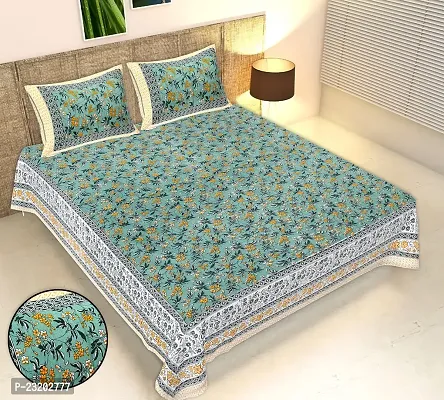 Comfy Cotton Printed Bedsheet With 2 Pillow Covers