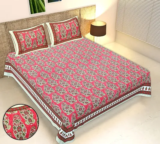 Printed King Size Bedsheets (100*108 Inch)