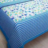 Comfortable Multicoloured Cotton Double Bedsheet With 2 Pillow Covers-thumb1