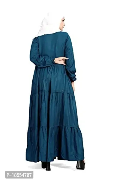 Contemporary Navy Blue Rayon Burqa For Women-thumb4