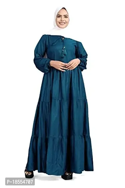 Contemporary Navy Blue Rayon Burqa For Women-thumb0