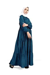 Contemporary Navy Blue Rayon Burqa For Women-thumb1