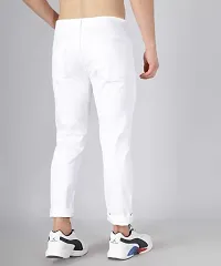 Men White Slim Fit Jeans-thumb1