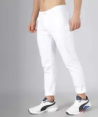 Men White Slim Fit Jeans-thumb2