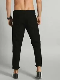 Men Black Slim Fit Stretchable Jeans-thumb1