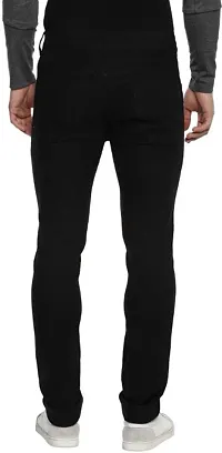 Mens Denim Black Slim Fit Jeans-thumb1