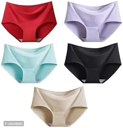 Womens Cotton Seamless Hipster Panties Pack of 5-thumb0