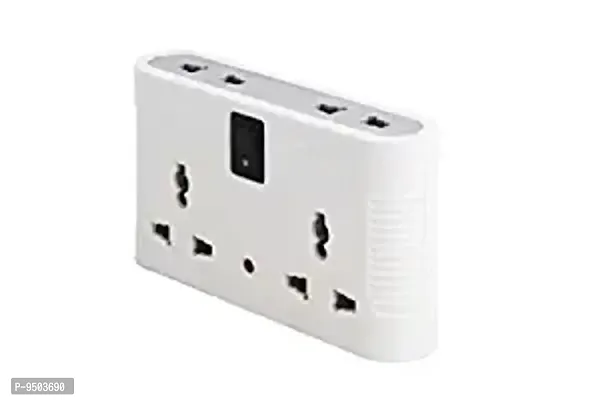 SSK-MPS-0401 ABS 4 Way Power Plug (White and Black)-thumb0