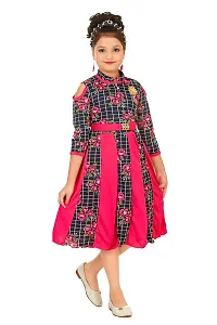 JUHI FASHIONS Printed Frock for Girls-thumb2