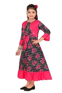 JUHI FASHIONS Beautiful Printed Girls Frock-thumb1