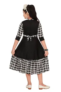 JUHI FASHIONS Black Frock for Girls-thumb3