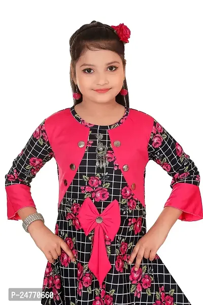 JUHI FASHIONS Beautiful Printed Girls Frock-thumb5