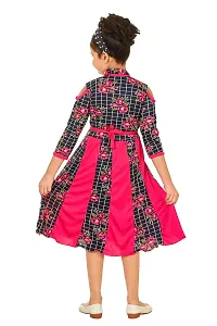 JUHI FASHIONS Printed Frock for Girls-thumb3