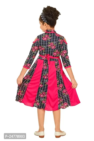 JUHI FASHIONS Printed Frock for Girls-thumb4