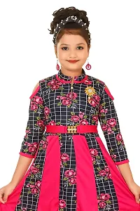 JUHI FASHIONS Printed Frock for Girls-thumb4