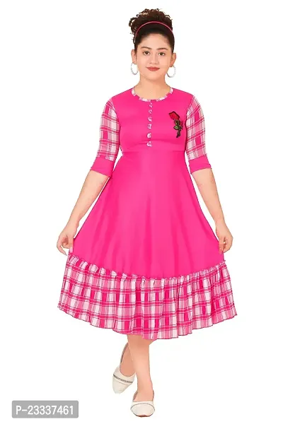 Pink Frock for Girls-thumb0