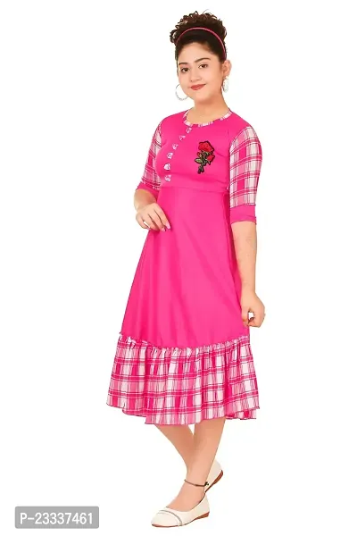 Pink Frock for Girls-thumb2