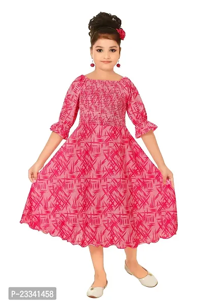 Pink Frock for Girls-thumb0