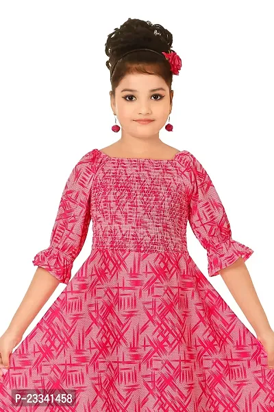 Pink Frock for Girls-thumb3