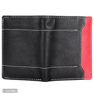 Black  Red Genuine leather For men-thumb4