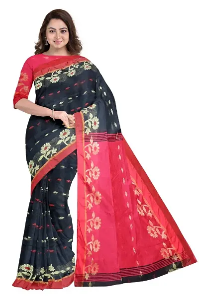 Trending Cotton Silk Saree with Blouse piece 