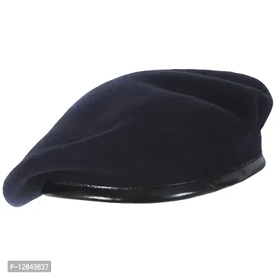Unisex Wool Cap (0104_Navy Blue_M)-thumb0