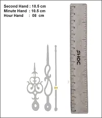 HANEELA-Combo of 3 Ajanta Mfg. Quartz Plastic Ticking Wall Clock Machine with Hands (Antique Needles : Black, Silver, Gold)-thumb1