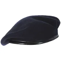 Unisex Wool Cap (0104_Navy Blue_M)-thumb1