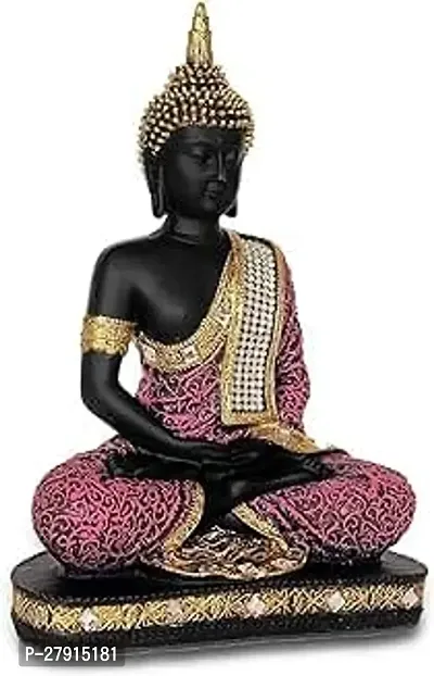 Goldiluxe Buddha showpiece for Home DecorOfficevastuPooja Living Room Marriage Gift anniversery Gift and Gift to Your Dear Ones-thumb0