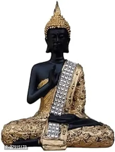 Goldiluxe Handcrafted Meditating Blessing Buddha Decorative Showpiece Statues  Pack of 1