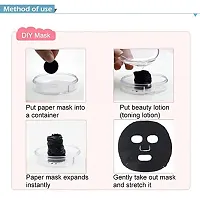 Bamboo Charcoal Facial Sheet Mask DIY Face Pack with Hair Curler (Pack of 50)-thumb3