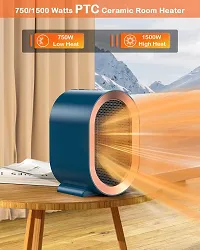 INSTAMART  Ceramic Room Heater for Bedroom, 1500/750 Watts Room Heater for Home, Electric Heater，Electric Fan Heater for Home Office Bedroom-thumb1