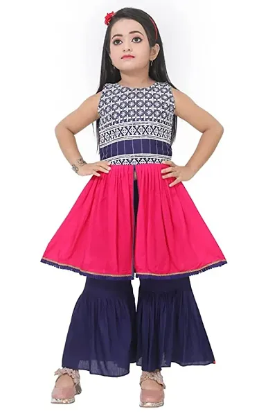 Trendy Kurti Palazzo Set For Baby Girls And Kids