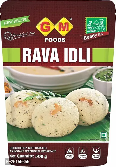 Gm Foods Rava Idli 500 Gram (Pack Of 1)