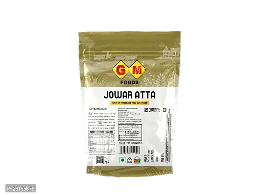 Gm Foods Jowar Atta 500 Gram (Pack Of 1)