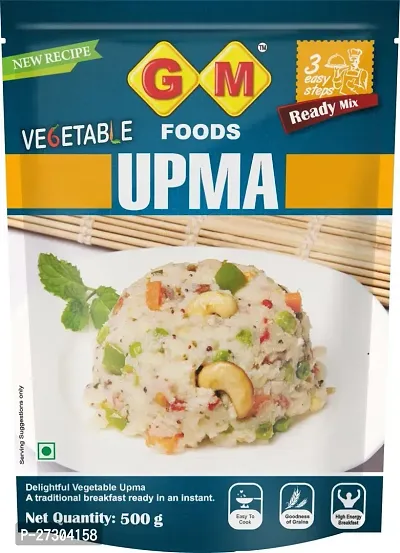 GM Foods Vegetable Upma 500 Gram ( Pack Of 3)