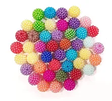Beads  Crafts Fruit Shape Round Acrylic Beads for Art and Craft, Jewellery Making 14mm (Pack of 50 GMS, Approx 45 Pcs)-thumb1