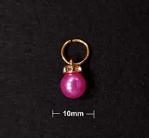 Beads  Crafts: Rani Pink Pearl Designer Hanging Beads 10mm for Earrings, Beading, Necklace, Jewelry Making, DIY Art  Craft (Pack of 50 pCS)-thumb2