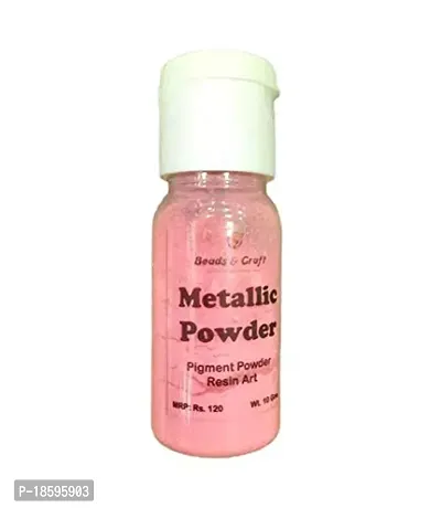 Beads  Crafts Metalic Pigment Powder for Resin Art (15gms) (Pack of 2) - Hot Pink-thumb0